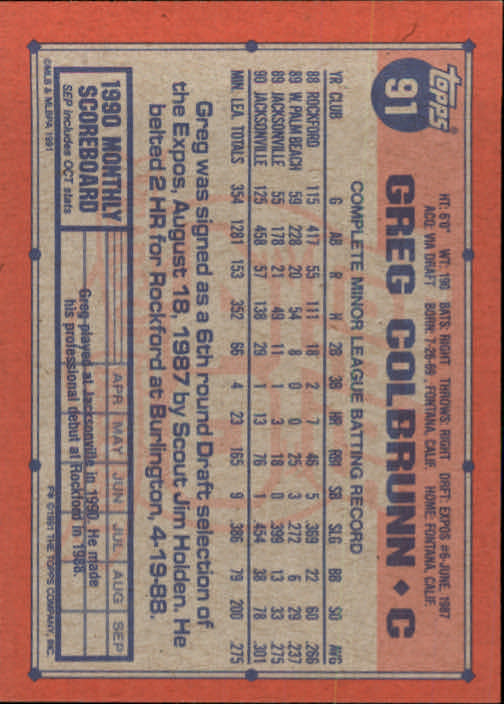 1991 Topps Baseball Card Pick 2-242 - Picture 179 of 473