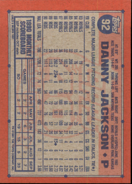 1991 Topps Baseball Card Pick 2-242 - Picture 181 of 473