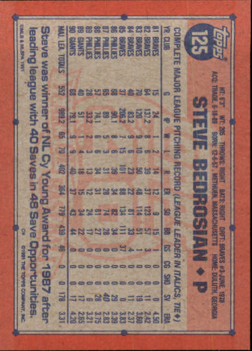 1991 Topps Baseball Card Pick 2-242 - Picture 243 of 473