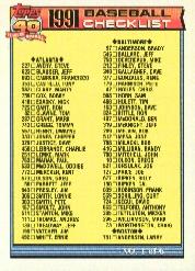 1991 Topps Baseball Card Pick 2-242 - Picture 254 of 473
