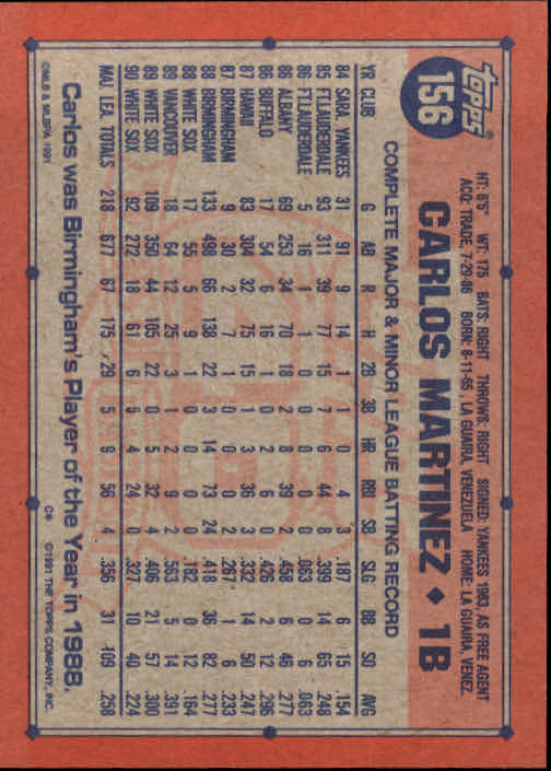 1991 Topps Baseball Card Pick 2-242 - Picture 307 of 473
