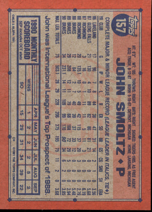 1991 Topps Baseball Card Pick 2-242 - Picture 309 of 473