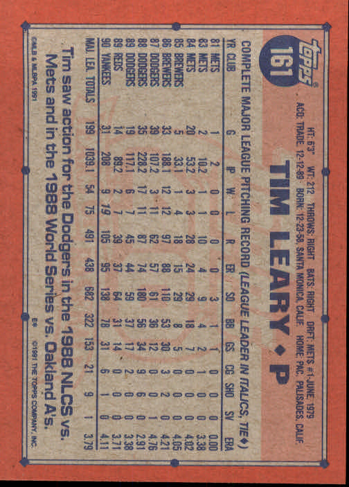 1991 Topps Baseball Card Pick 2-242 - Picture 317 of 473