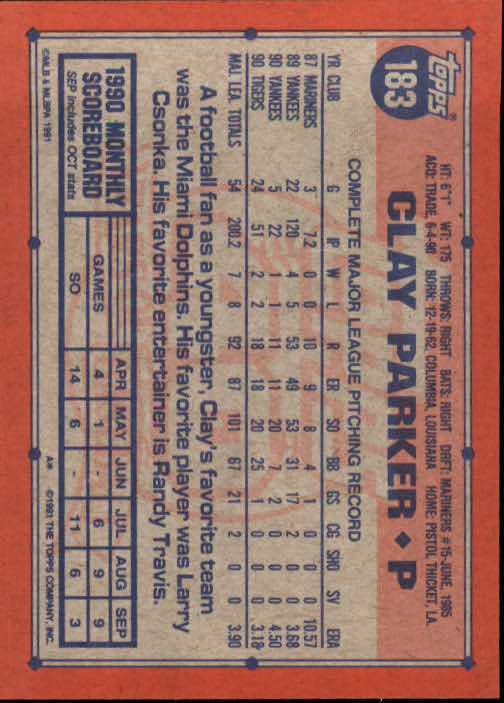 1991 Topps Baseball Card Pick 2-242 - Picture 357 of 473