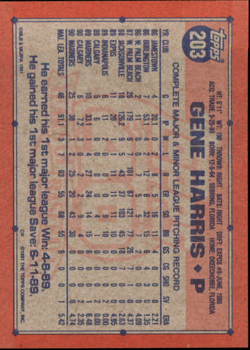1991 Topps Baseball Card Pick 2-242 - Picture 395 of 473