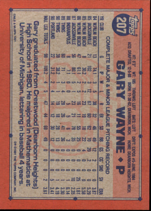 1991 Topps Baseball Card Pick 2-242 - Picture 403 of 473
