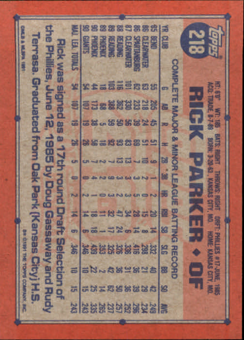 1991 Topps Baseball Card Pick 2-242 - Picture 425 of 473