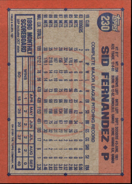 1991 Topps Baseball Card Pick 2-242 - Picture 449 of 473