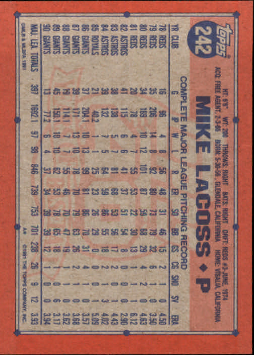 1991 Topps Baseball Card Pick 2-242 - Picture 473 of 473