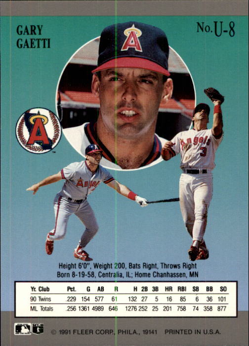 thumbnail 15  - 1991 Ultra Update Baseball #1-120 - Your Choice GOTBASEBALLCARDS