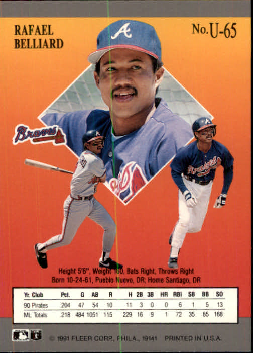 thumbnail 113  - 1991 Ultra Update Baseball #1-120 - Your Choice GOTBASEBALLCARDS