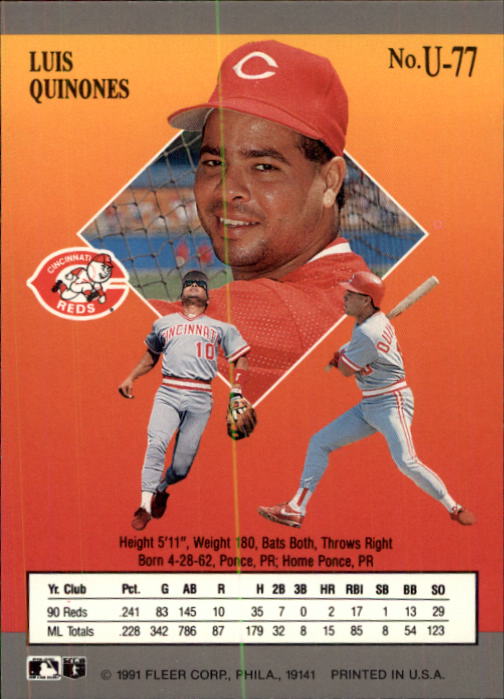 thumbnail 133  - 1991 Ultra Update Baseball #1-120 - Your Choice GOTBASEBALLCARDS