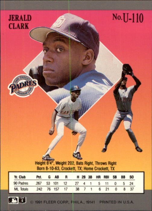 thumbnail 193  - 1991 Ultra Update Baseball #1-120 - Your Choice GOTBASEBALLCARDS