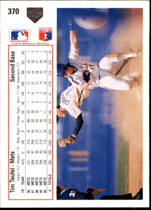 1991 Upper Deck Baseball Card Pick 260-525