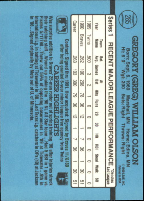 thumbnail 27  - 1991 Donruss Baseball Card Pick 273-521