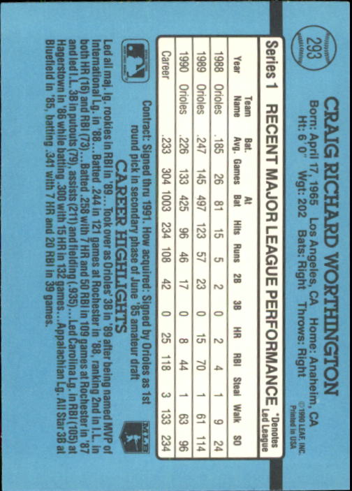 thumbnail 43  - 1991 Donruss Baseball Card Pick 273-521
