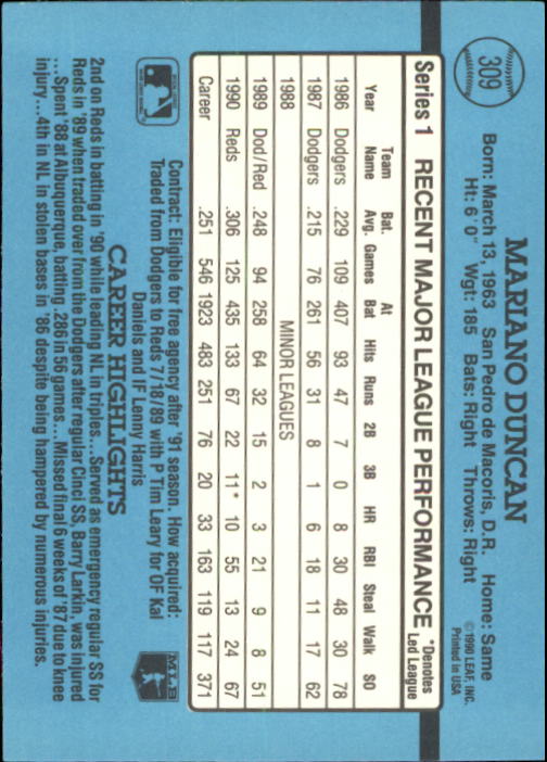 thumbnail 75  - 1991 Donruss Baseball Card Pick 273-521