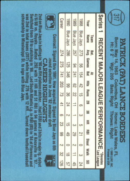 thumbnail 91  - 1991 Donruss Baseball Card Pick 273-521