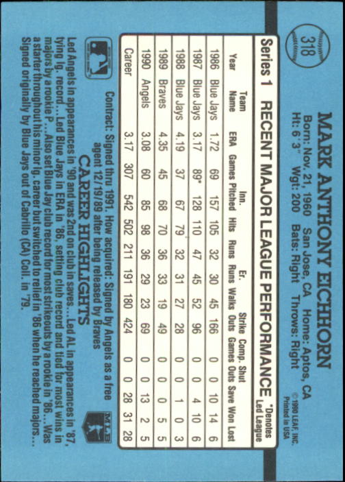 thumbnail 93  - 1991 Donruss Baseball Card Pick 273-521