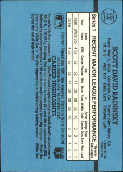 thumbnail 121  - 1991 Donruss Baseball Card Pick 273-521