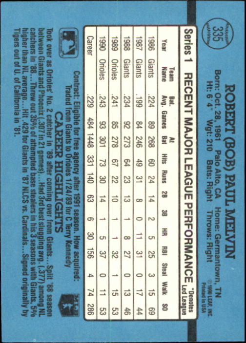 thumbnail 127  - 1991 Donruss Baseball Card Pick 273-521