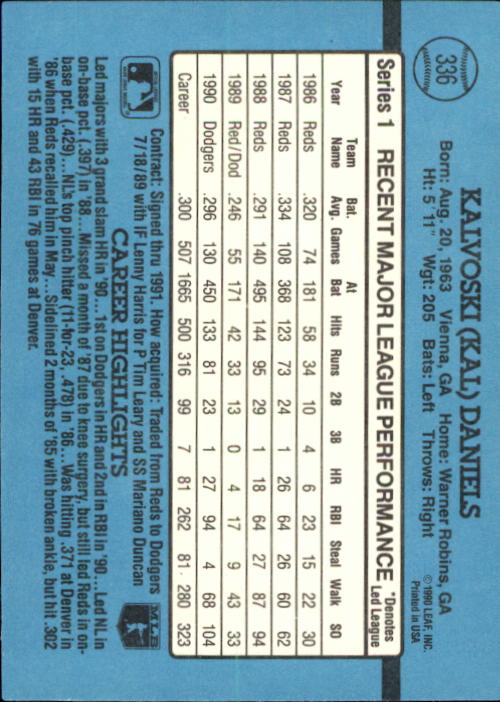 thumbnail 129  - 1991 Donruss Baseball Card Pick 273-521