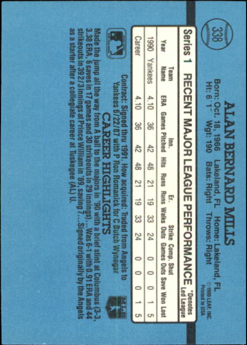 thumbnail 133  - 1991 Donruss Baseball Card Pick 273-521
