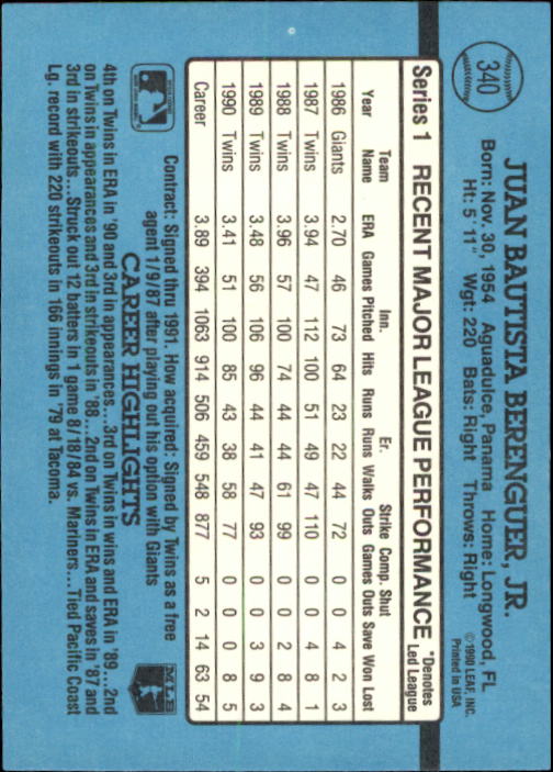 thumbnail 137  - 1991 Donruss Baseball Card Pick 273-521