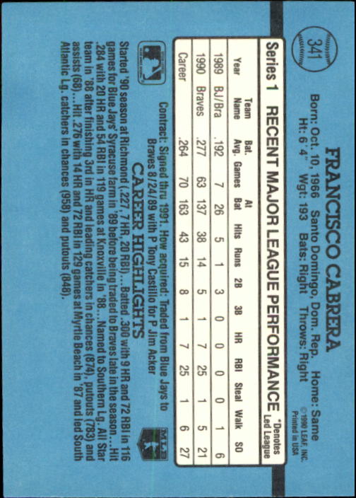 thumbnail 139  - 1991 Donruss Baseball Card Pick 273-521