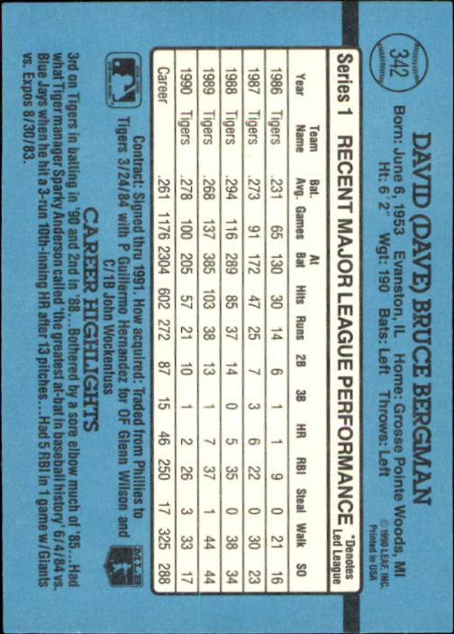 thumbnail 141  - 1991 Donruss Baseball Card Pick 273-521
