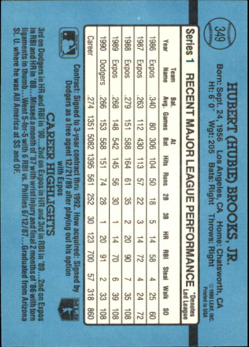 thumbnail 155  - 1991 Donruss Baseball Card Pick 273-521