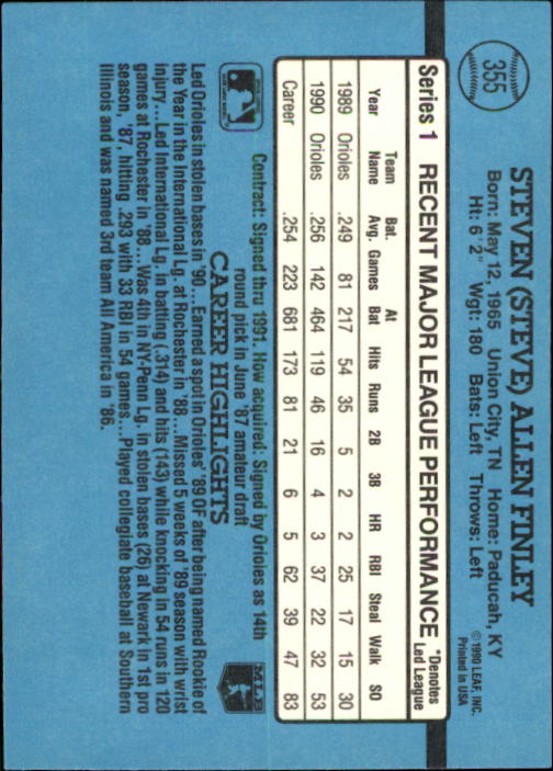 thumbnail 167  - 1991 Donruss Baseball Card Pick 273-521
