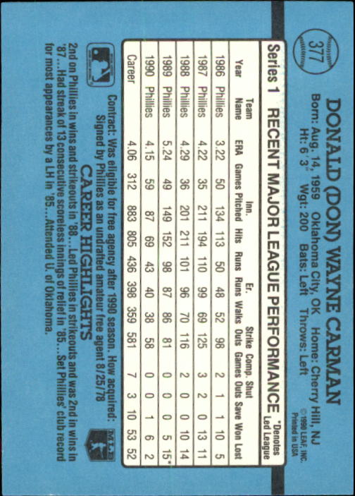 thumbnail 211  - 1991 Donruss Baseball Card Pick 273-521