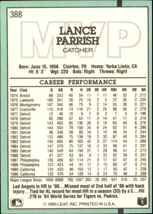 thumbnail 233  - 1991 Donruss Baseball Card Pick 273-521