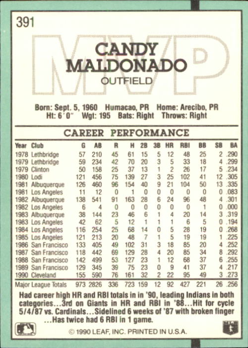 thumbnail 237  - 1991 Donruss Baseball Card Pick 273-521