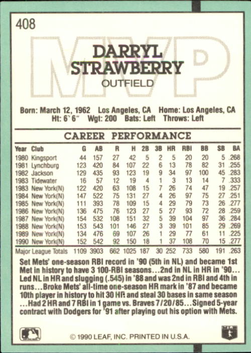 thumbnail 267  - 1991 Donruss Baseball Card Pick 273-521