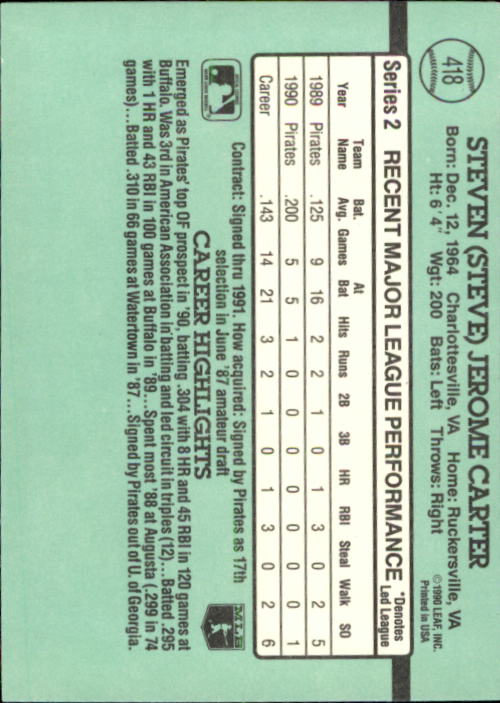 thumbnail 287  - 1991 Donruss Baseball Card Pick 273-521