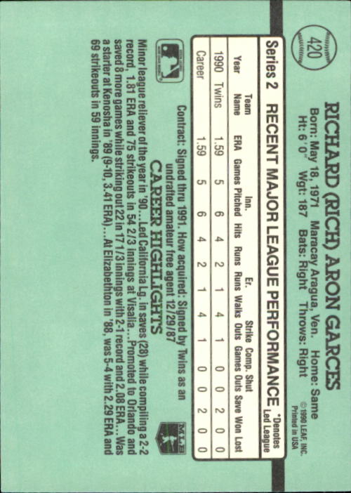 thumbnail 291  - 1991 Donruss Baseball Card Pick 273-521