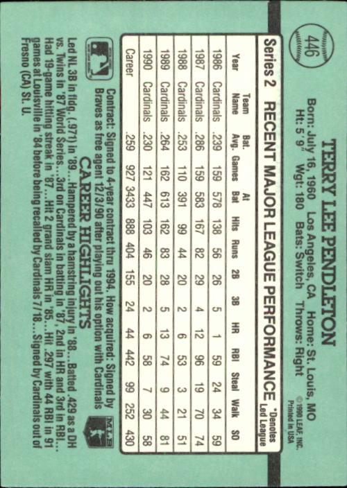 thumbnail 337  - 1991 Donruss Baseball Card Pick 273-521