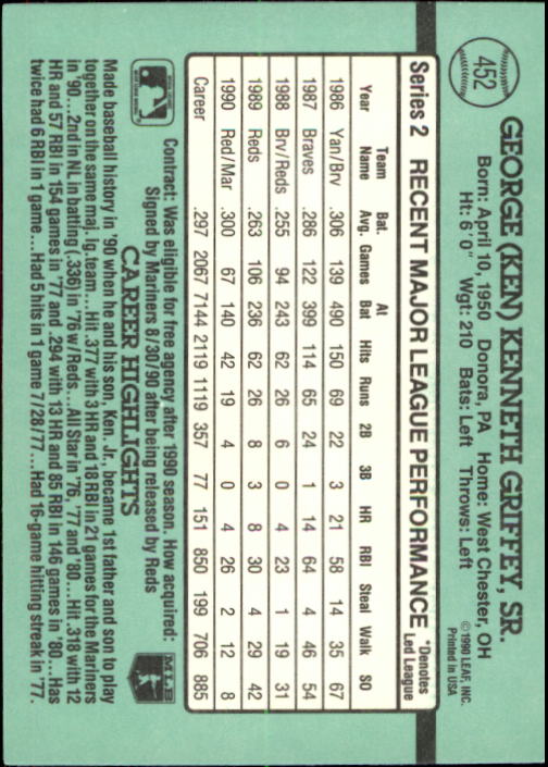 thumbnail 349  - 1991 Donruss Baseball Card Pick 273-521
