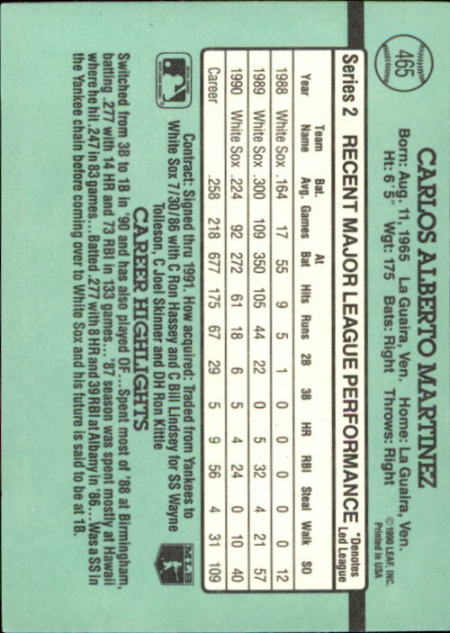 thumbnail 369  - 1991 Donruss Baseball Card Pick 273-521