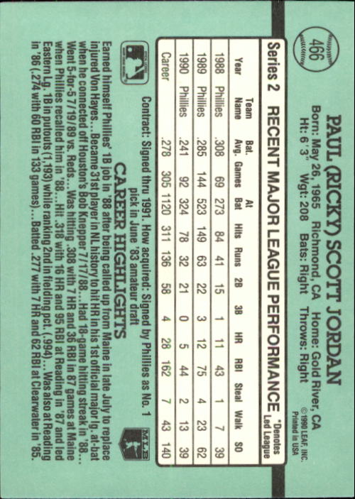 thumbnail 371  - 1991 Donruss Baseball Card Pick 273-521