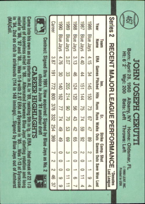 thumbnail 373  - 1991 Donruss Baseball Card Pick 273-521