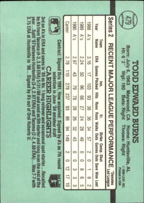 thumbnail 395  - 1991 Donruss Baseball Card Pick 273-521