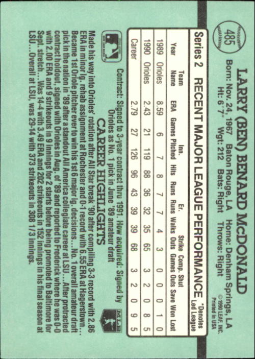 thumbnail 405  - 1991 Donruss Baseball Card Pick 273-521