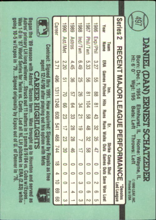 thumbnail 425  - 1991 Donruss Baseball Card Pick 273-521