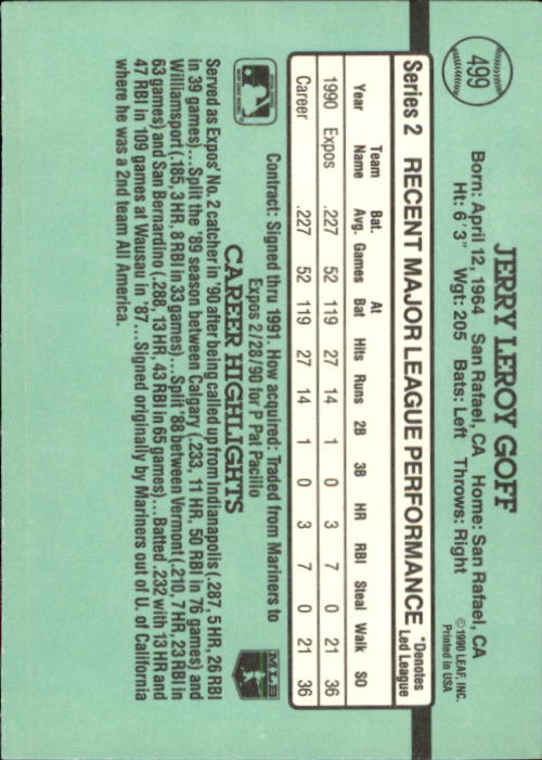 thumbnail 427  - 1991 Donruss Baseball Card Pick 273-521
