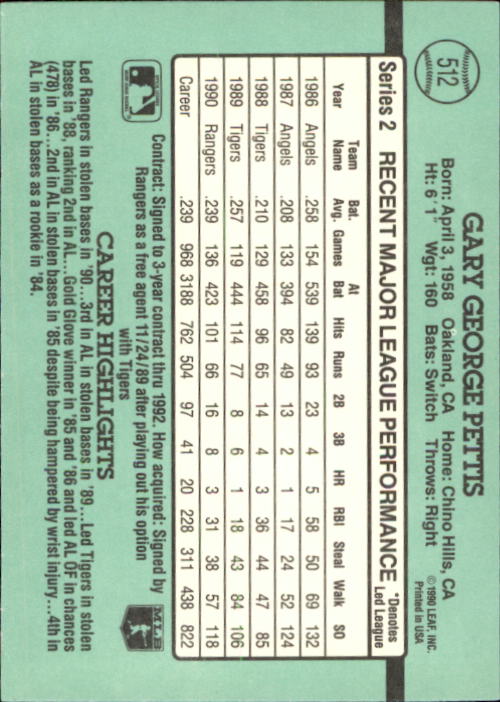 thumbnail 441  - 1991 Donruss Baseball Card Pick 273-521