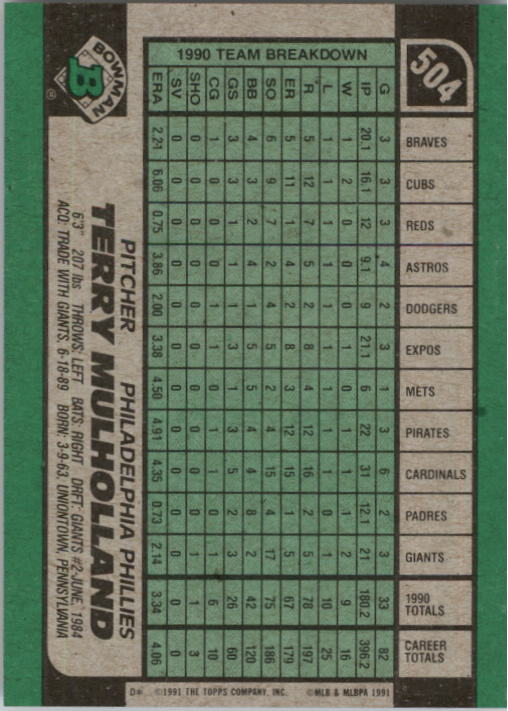 thumbnail 9  - 1991 Bowman Baseball (Pick Card From List 501-698) C76 06-22