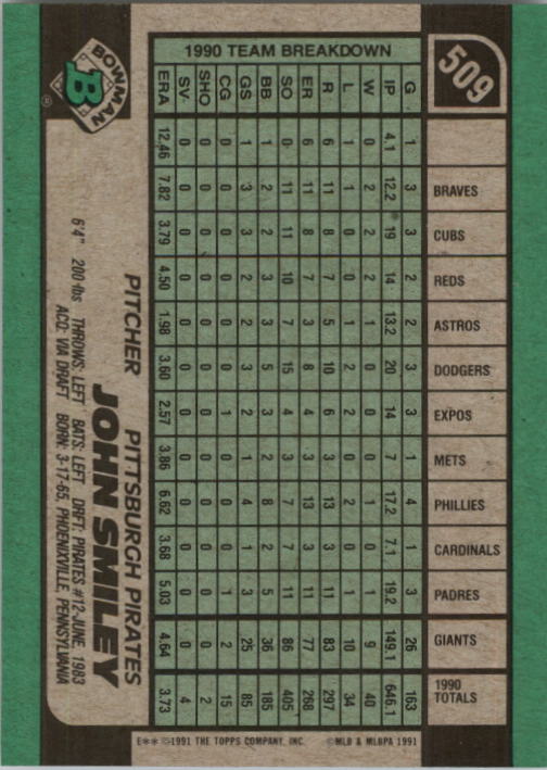 A9914- 1991 Bowman Baseball Cards 501-704 +Rookies -You Pick- 10+ FREE US SHIP - Picture 19 of 395